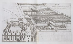 Plan des jardins clos et du Château de Gaillon, de 